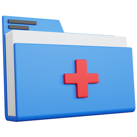 Medical Folder 3D Icon