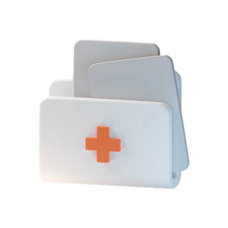 Medical Folder 3D Icon