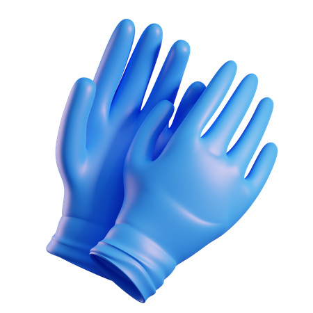 Medical Glove  3D Icon