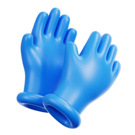 Medical Glove  3D Icon