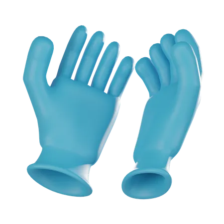 Medical Gloves Icon To Represent Hand Protection Hygiene And Infection Control In Your Digital Projects 3 D Render Illustration 3D Icon