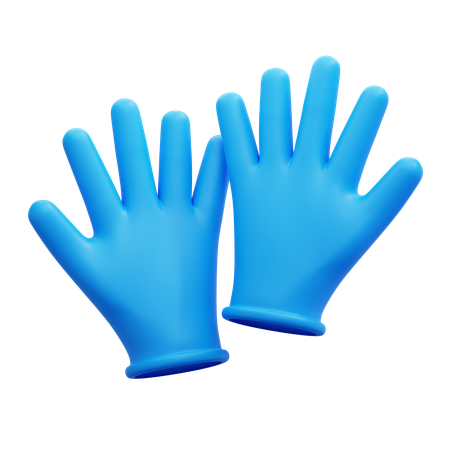 Medical gloves  3D Icon