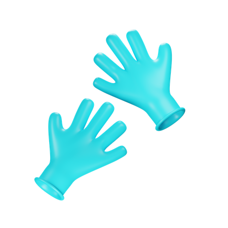 Medical Gloves  3D Icon