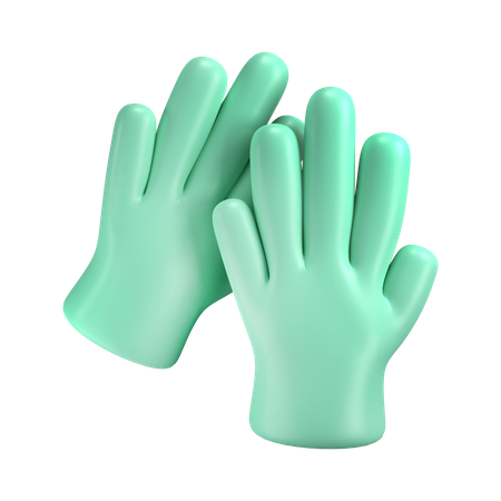 Medical Gloves 3D Illustration