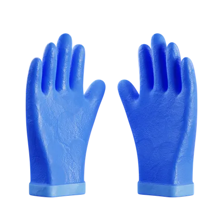 3 D Medical Gloves Illustration Suitable For Your Projects Related To Medical And Health Care 3D Icon