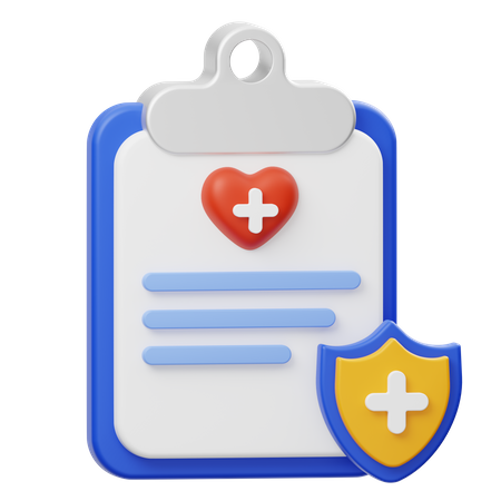 Medical Health Insurance  3D Icon