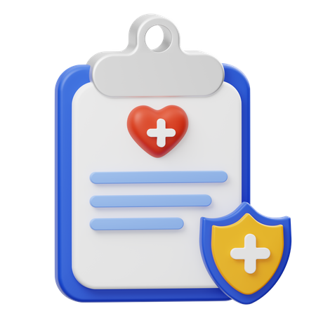 Medical Health Insurance  3D Icon