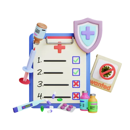 Medical Healthcare Insurance 3D Illustration