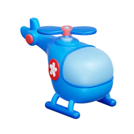 Medical Helicopter  3D Icon