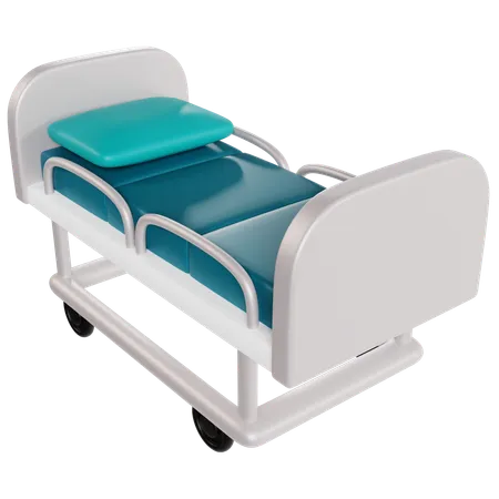 Medical Hospital Bed Render  3D Icon