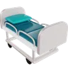 Medical Hospital Bed Render