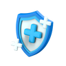 health insurance 3d logos