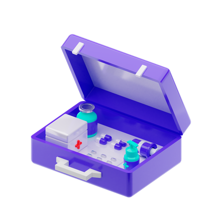 Medical Kit 3D Illustration