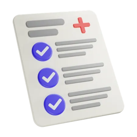 Medical List  3D Icon