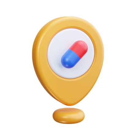 Medical Location  3D Icon