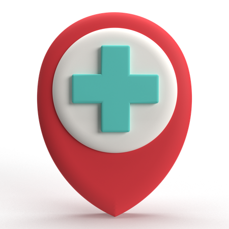 Medical Location  3D Icon