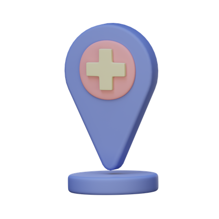 Medical Location  3D Icon