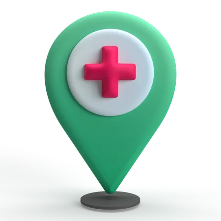 Medical Location  3D Icon