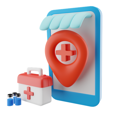 Medical Market  3D Icon