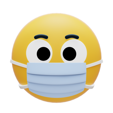 Medical Mask Emoji  3D Icon