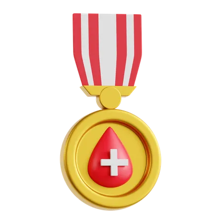 Medical Badge Medical Banner Medical Label Hospital Banner Badge Hospital Badge Award Prize Reward Medical Ribbon Badge Medical Medal 3D Icon