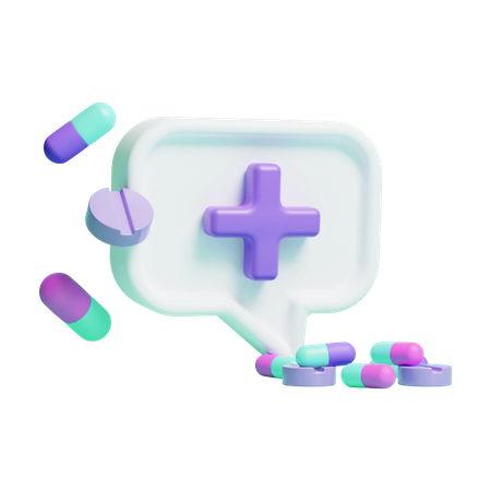 Medical Message  3D Icon