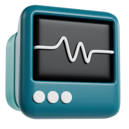 Medical Monitor Device  3D Icon