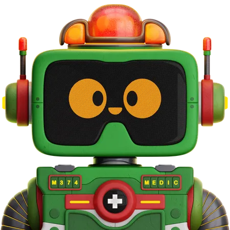 Medical Officer Robot  3D Icon