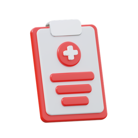 Medical Prescription  3D Icon