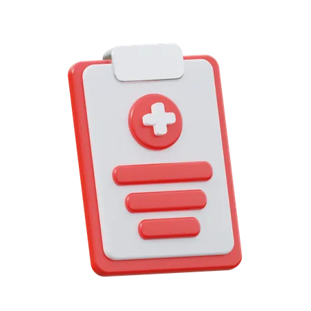 Medical Prescription  3D Icon