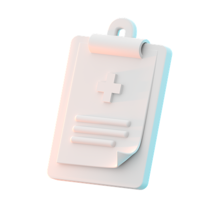 医療記録  3D Icon