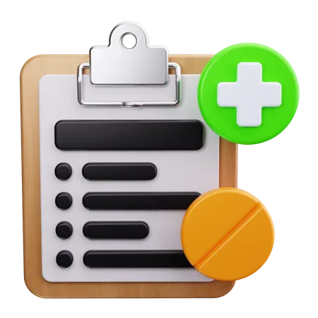 Medical Record  3D Icon