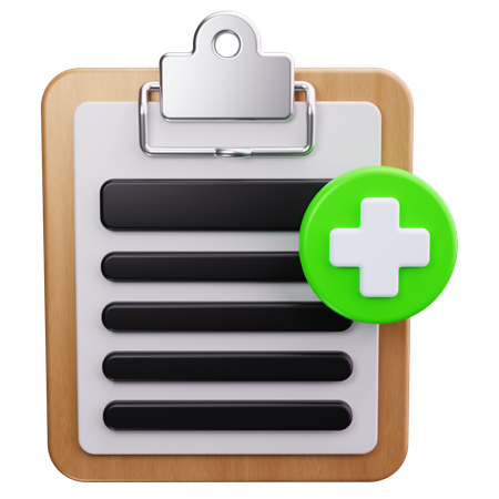 Medical Record  3D Icon