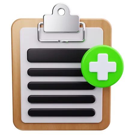 Medical Record  3D Icon