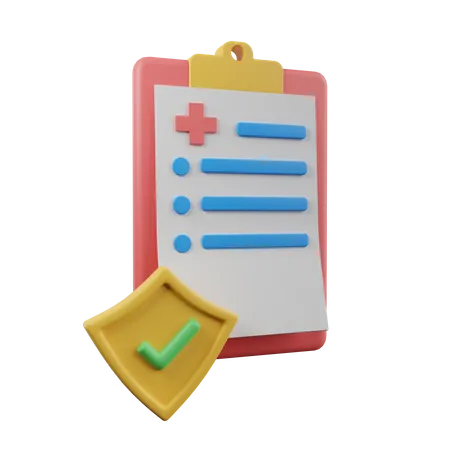 Medical Record  3D Illustration