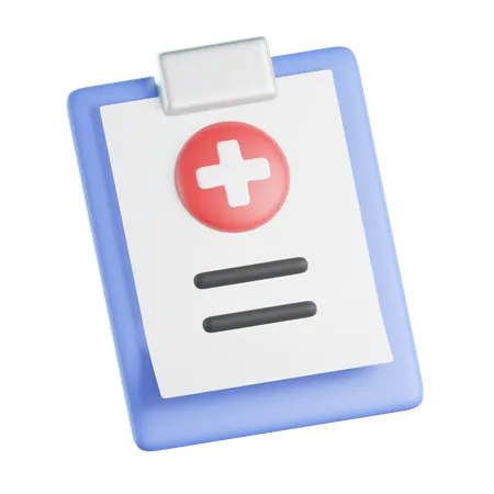 Medical Record 3D Icon