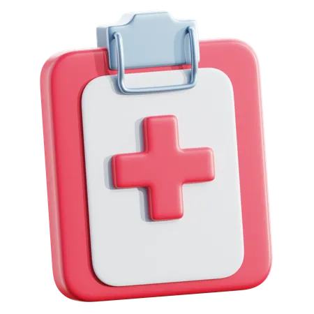 Medical Report 3 D Icon 3D Icon