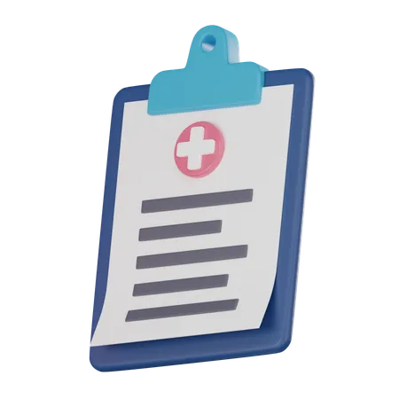 Medical Report Icon To Represent Treatment Plans Doctors Notes And Health Information In Your Digital Projects 3 D Render Illustration 3D Icon