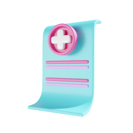Medical Document 3 D Illustration 3D Icon