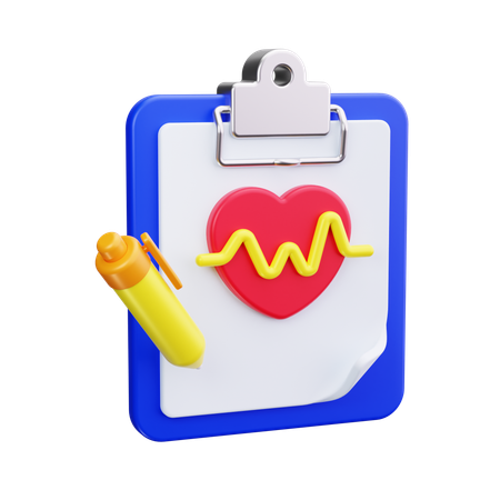 Medical Report  3D Icon