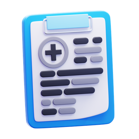 医療報告書  3D Icon