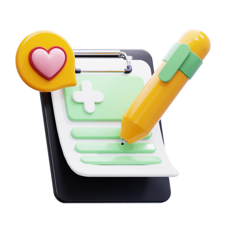 医療報告書  3D Icon