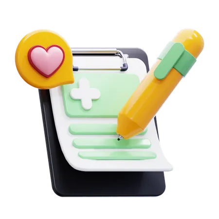 医療報告書  3D Icon