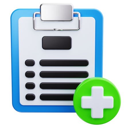 医療報告書  3D Icon