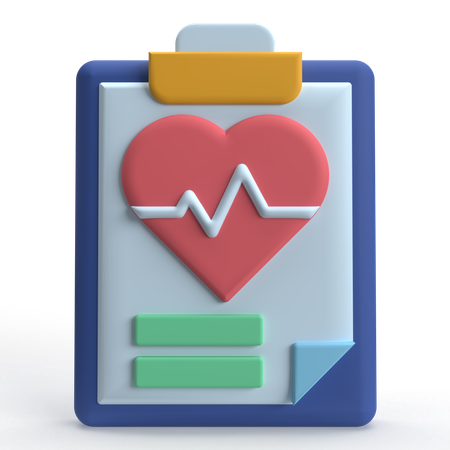 Medical Report  3D Icon