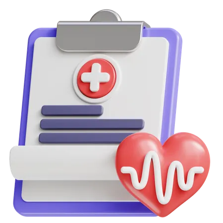 Medical report  3D Icon