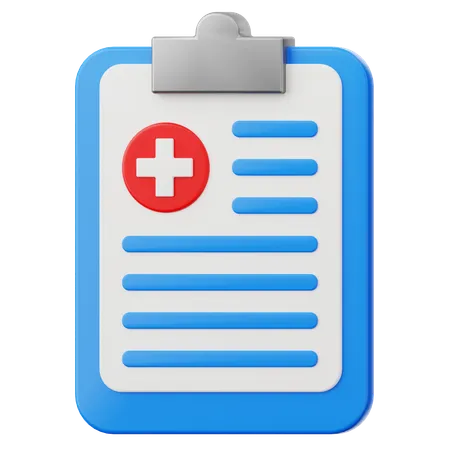 Medical Report  3D Icon