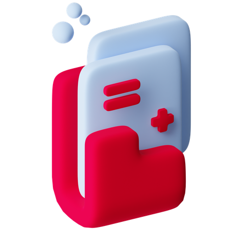 Medical Report  3D Icon