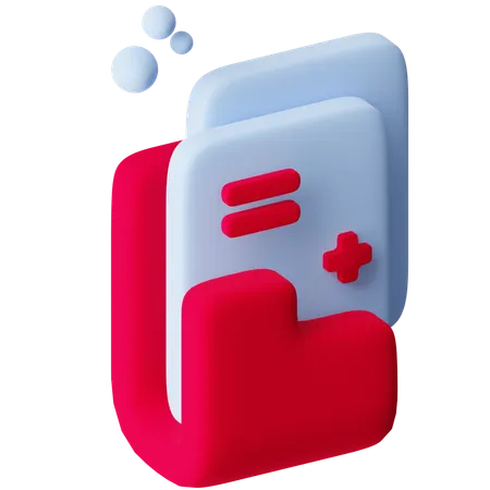 Medical Report  3D Icon