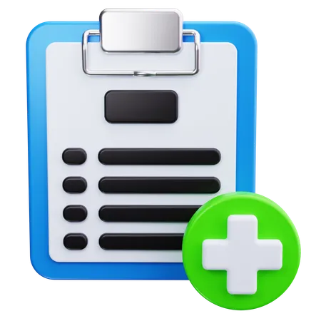 Medical Report  3D Icon